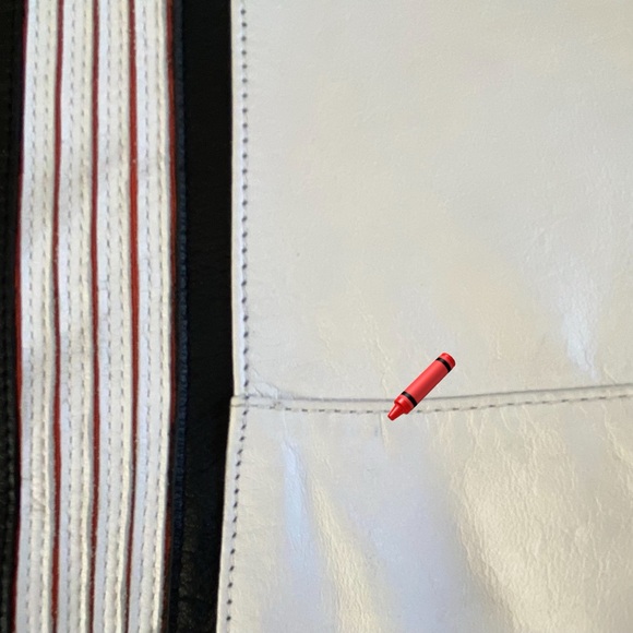 HARLEY-DAVIDSON White and Black Leather Jacket - size Medium - Picture 11 of 14